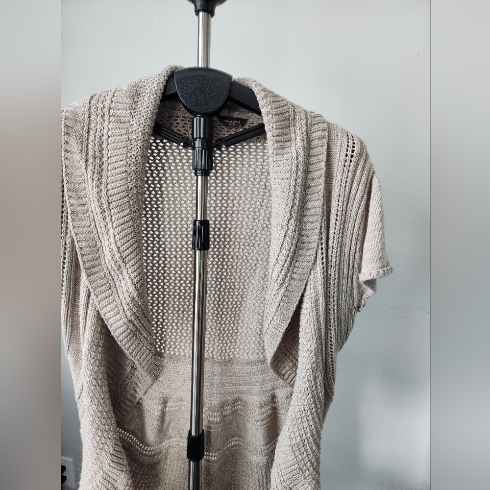 Denver Hayes Women's Short Sleeve Open Knit Cardigan/Sweater. Size XL